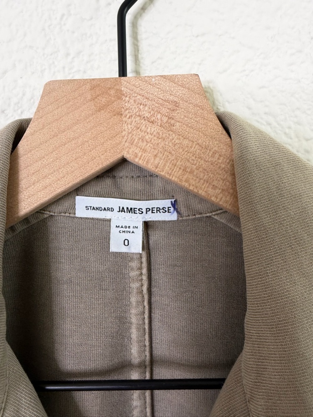 James Perse Mixed Media Surplus Jacket in Coyote Pigment Womens Size 0 / XS - Picture 7 of 9